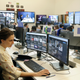 Lexi Sturdy, election war room lead, sits at her desk during a demonstration in the war room, where Facebook monitors election related content on the platform, in Menlo Park, Calif., Wednesday, Oct. 17, 2018.